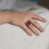 Foto von Statement ring with 20mm stone • adjustable size