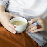 Foto von Square ring with 15mm stone • adjustable size