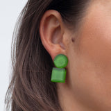 Foto von Geometrische Clip Ohrringe