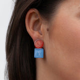 Foto von Geometrische Clip Ohrringe