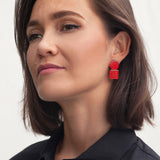 Foto von Geometrische Clip Ohrringe