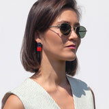 Foto von Geometrische Clip Ohrringe