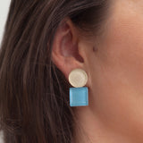 Foto von Geometrische Clip Ohrringe