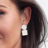 Foto von Geometrische Clip Ohrringe
