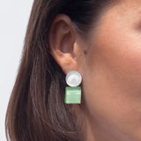 Foto von Geometrische Clip Ohrringe