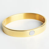 Minimalistischer Armreif • gold