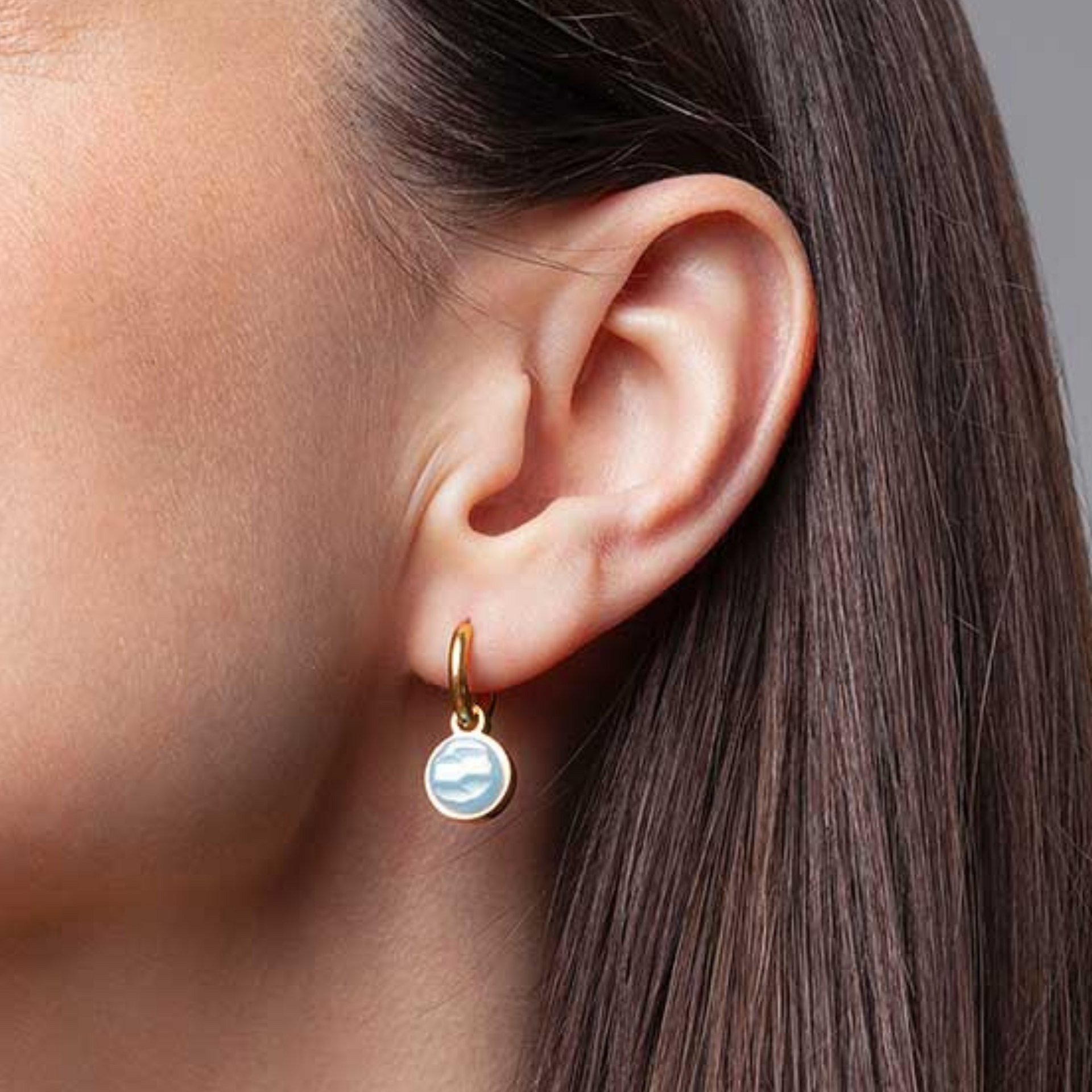 Foto von Hoop earrings with pendants • Mix & Match earrings • 12mm