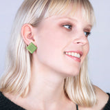 Foto von Statement Clip Ohrringe aus Glas • 20mm Foto von Statement Clip Ohrringe aus Glas • 20mm