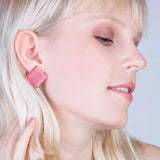 Foto von Statement Clip Ohrringe aus Glas • 20mm Foto von Statement Clip Ohrringe aus Glas • 20mm