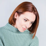 Foto von Statement Clip Ohrringe aus Glas • 20mm