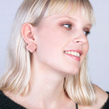 Foto von Statement Clip Ohrringe aus Glas • 20mm Foto von Statement Clip Ohrringe aus Glas • 20mm