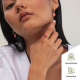 Foto von Hoop earrings with charms • Mix & Match earrings • 16mm