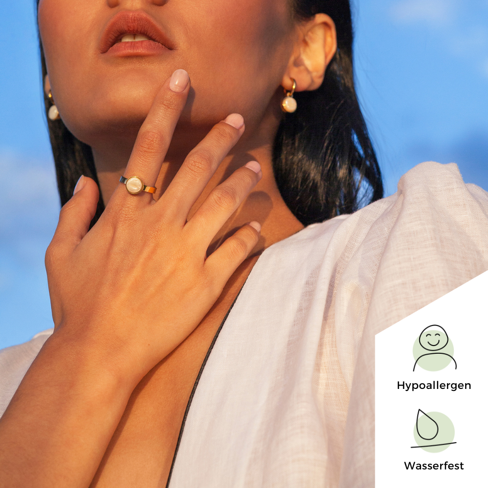 Foto von Hoop earrings with pendants • Mix & Match earrings • 12mm