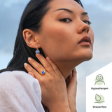 Foto von Hoop clip earrings with pendants • Mix & Match ear clips • 14mm