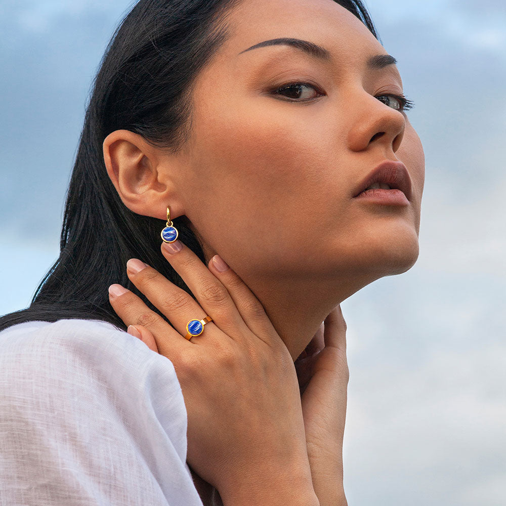 Foto von Hoop earrings with pendants • Mix & Match earrings • 12mm