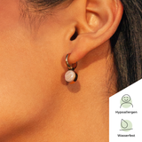 Foto von Hoop clip earrings with pendants • Mix & Match ear clips • 14mm