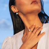 Foto von Hoop clip earrings with pendants • Mix & Match ear clips • 14mm