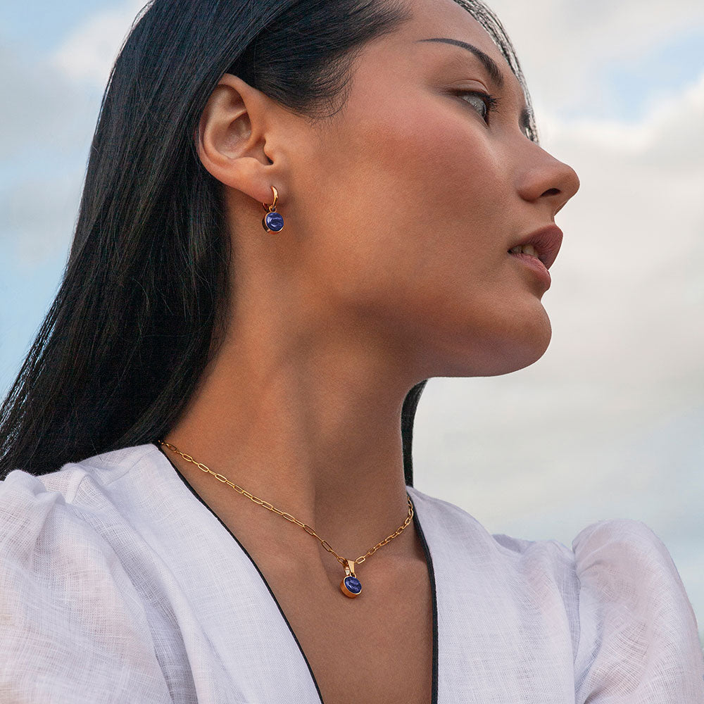 Foto von Hoop earrings with pendants • Mix & Match earrings • 12mm