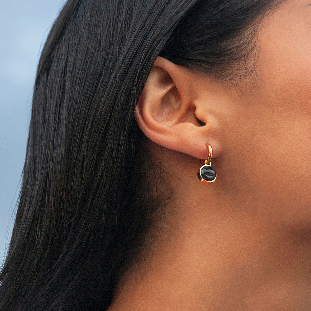 Foto von Hoop earrings with pendants • Mix & Match earrings • 12mm