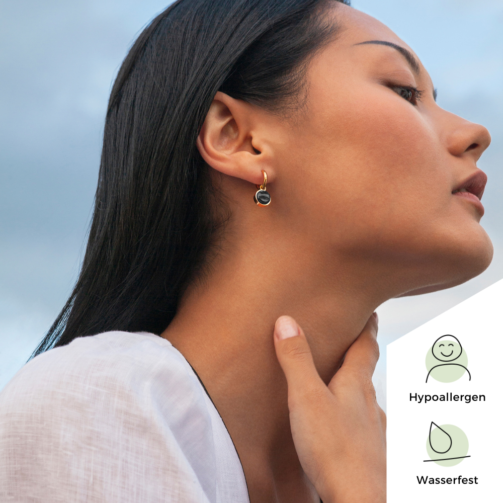 Foto von Hoop earrings with pendants • Mix & Match earrings • 12mm