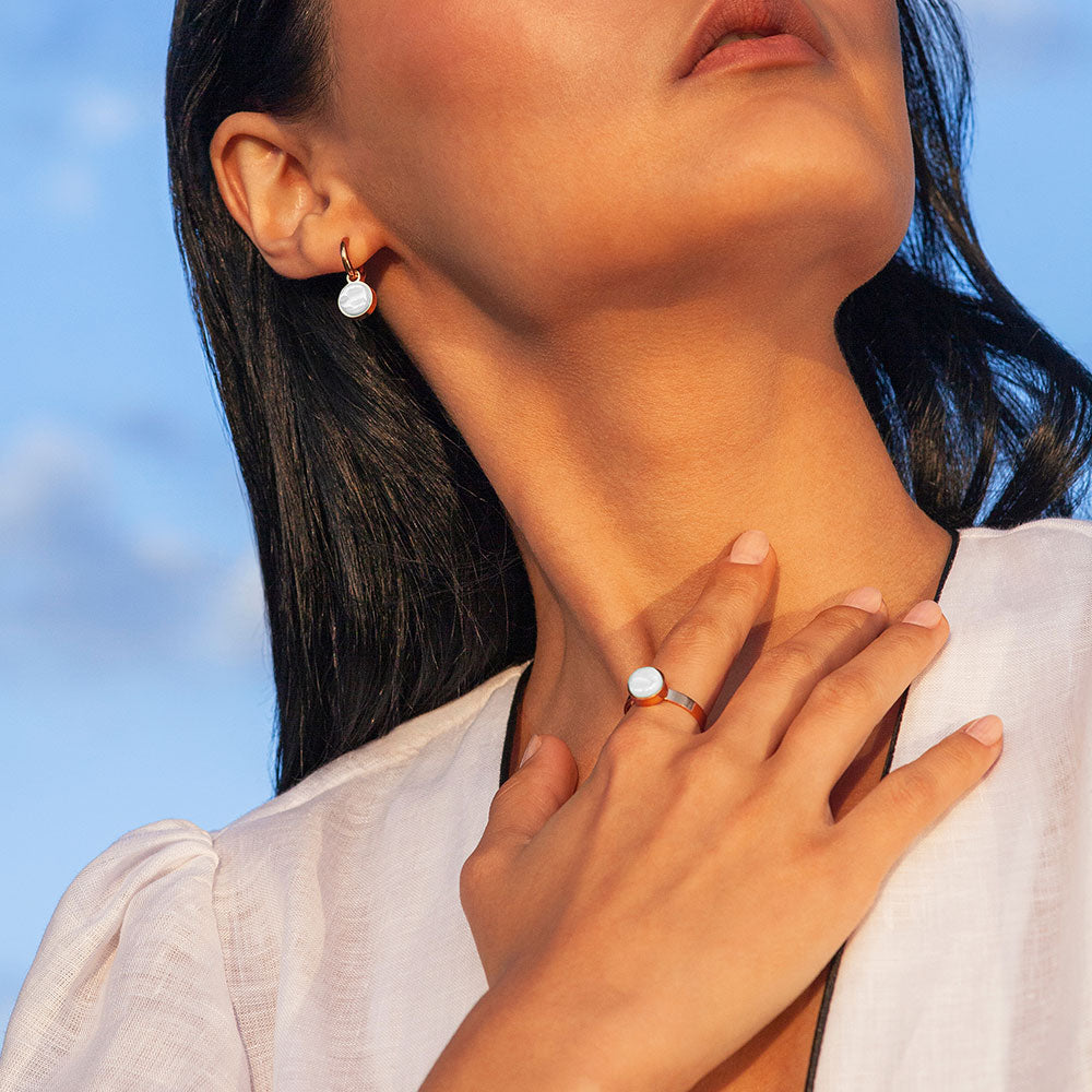 Foto von Hoop earrings with pendants • Mix & Match earrings • 12mm