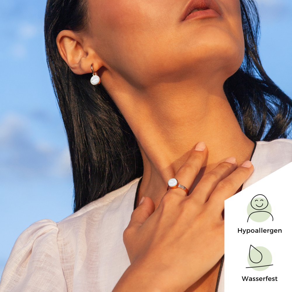 Foto von Hoop earrings with pendants • Mix & Match earrings • 12mm