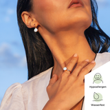 Foto von Hoop clip earrings with pendants • Mix & Match ear clips • 14mm