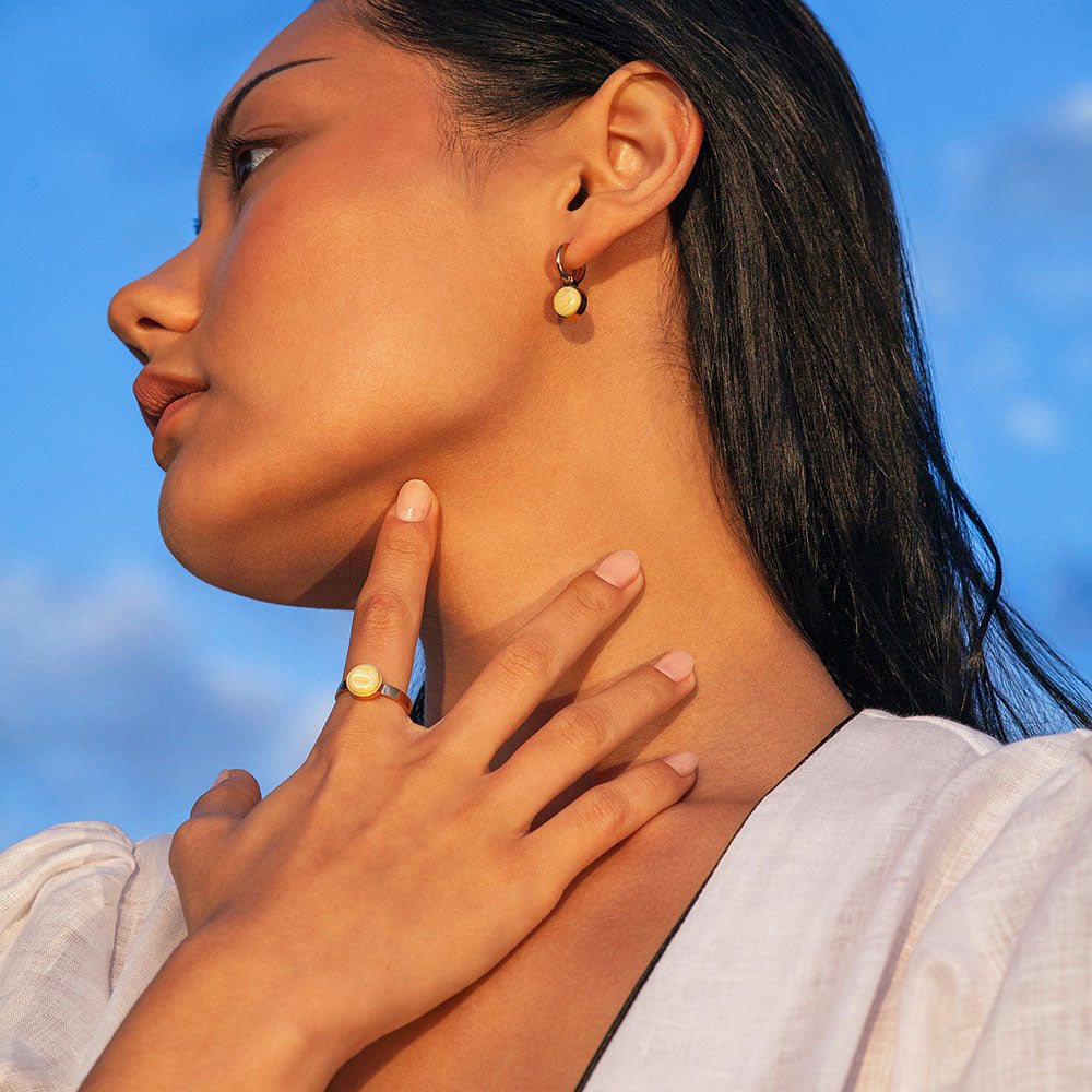 Foto von Hoop earrings with pendants • Mix & Match earrings • 12mm