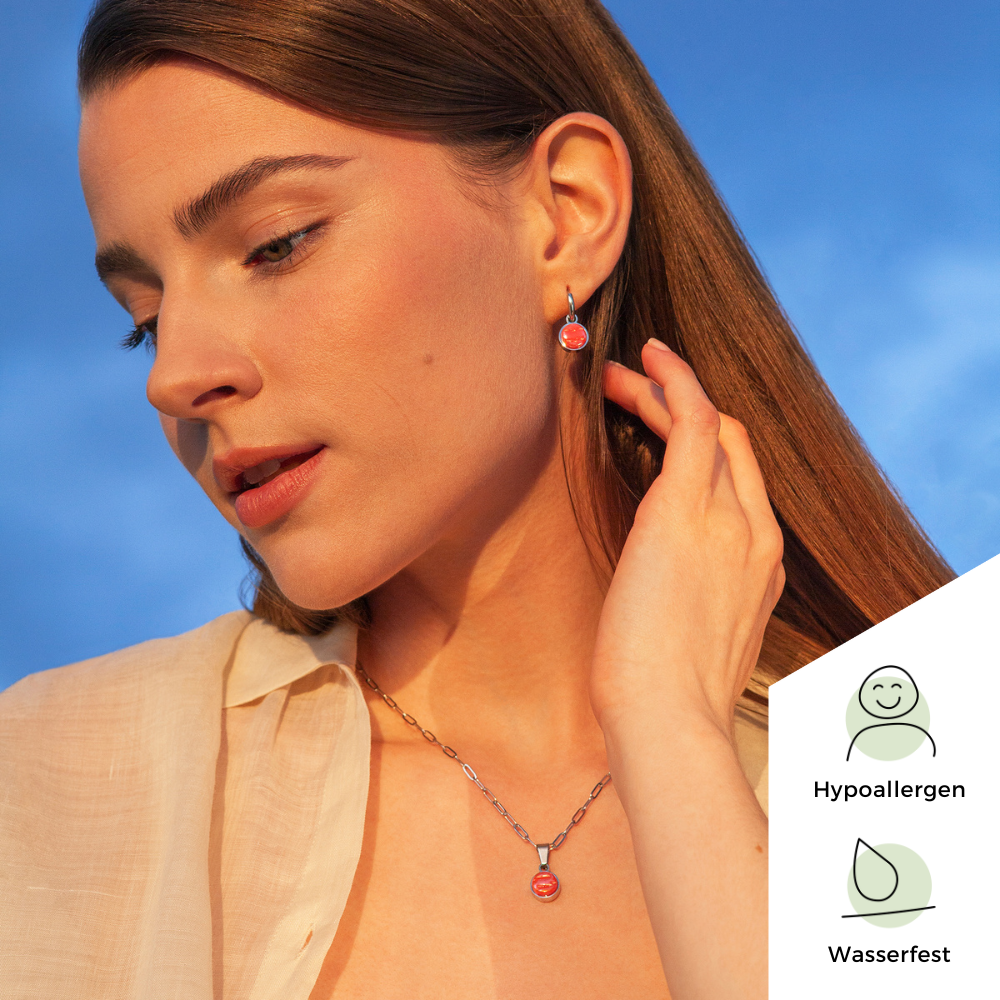 Foto von Hoop earrings with pendants • Mix & Match earrings • 12mm