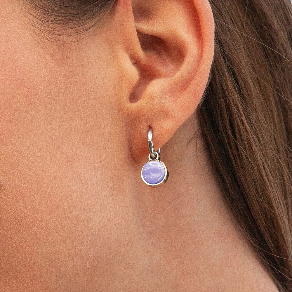 Foto von Creolen mit Anhänger  • Mix & Match Ohrringe • 12mm