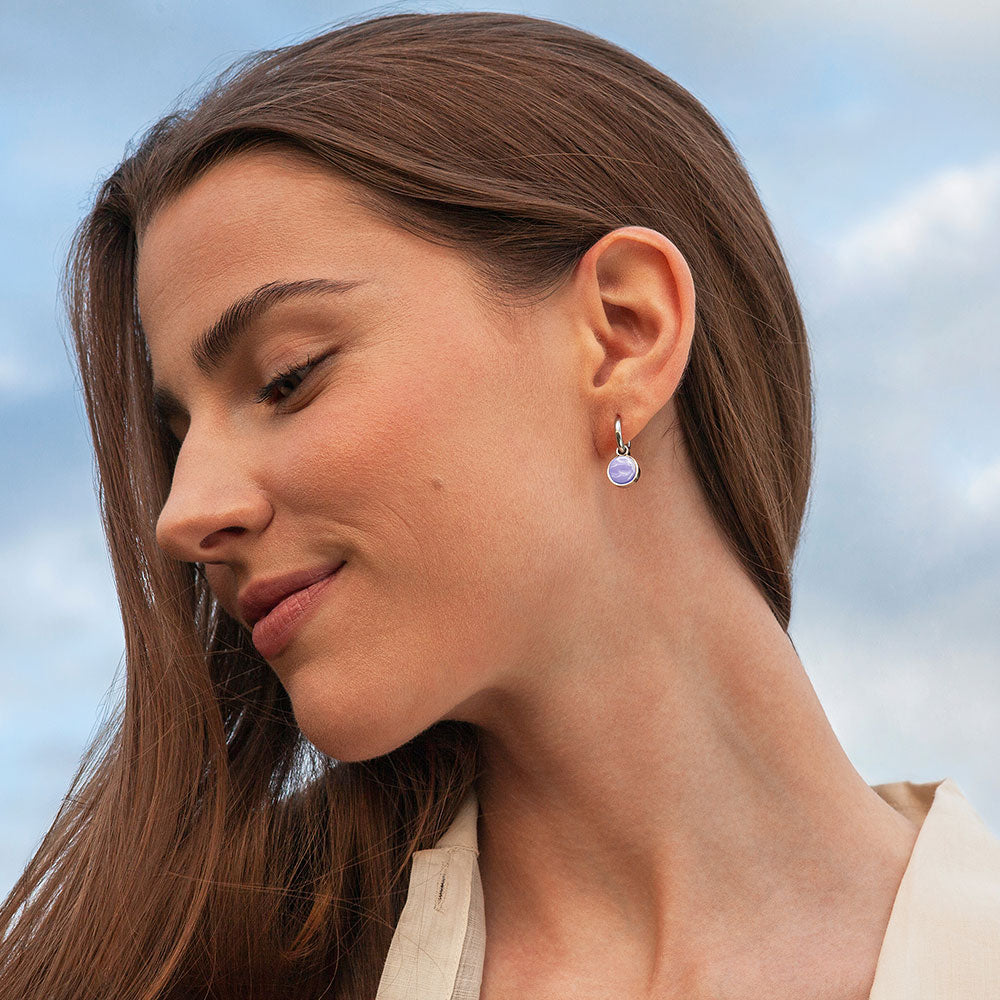 Foto von Creolen mit Anhänger  • Mix & Match Ohrringe • 12mm