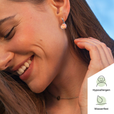 Foto von Hoop clip earrings with pendants • Mix & Match ear clips • 14mm