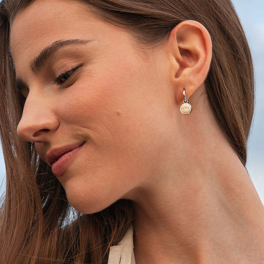 Foto von Hoop earrings with pendants • Mix & Match earrings • 12mm