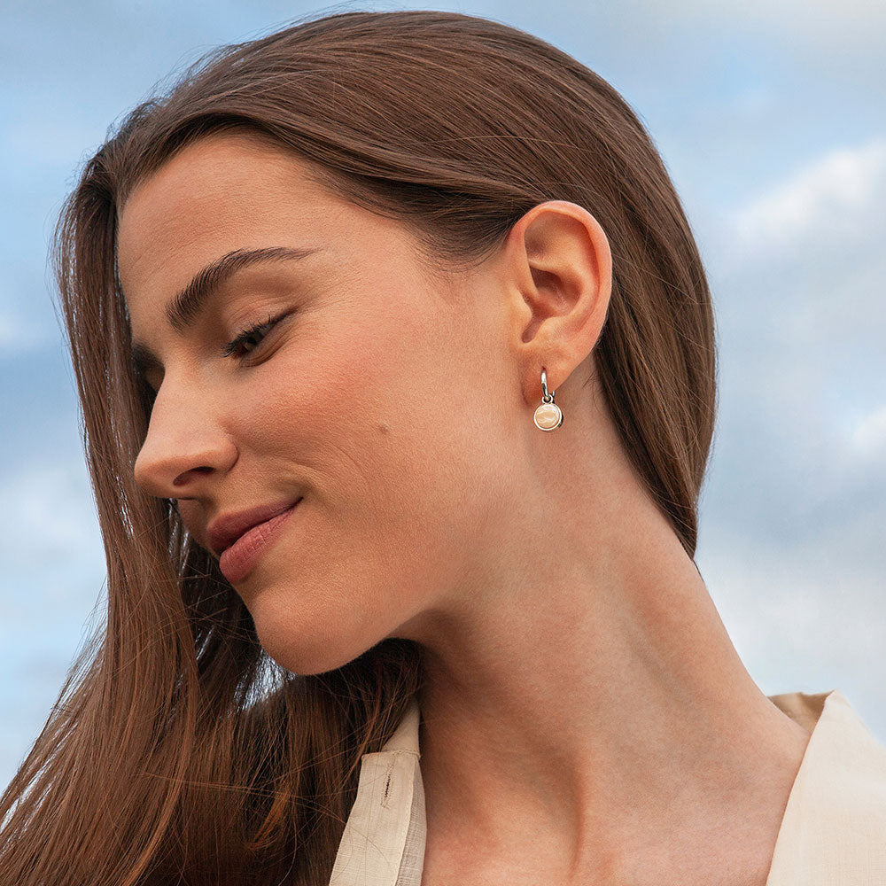 Foto von Hoop earrings with pendants • Mix & Match earrings • 12mm