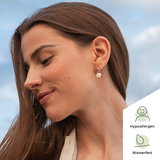 Foto von Hoop clip earrings with pendants • Mix & Match ear clips • 14mm