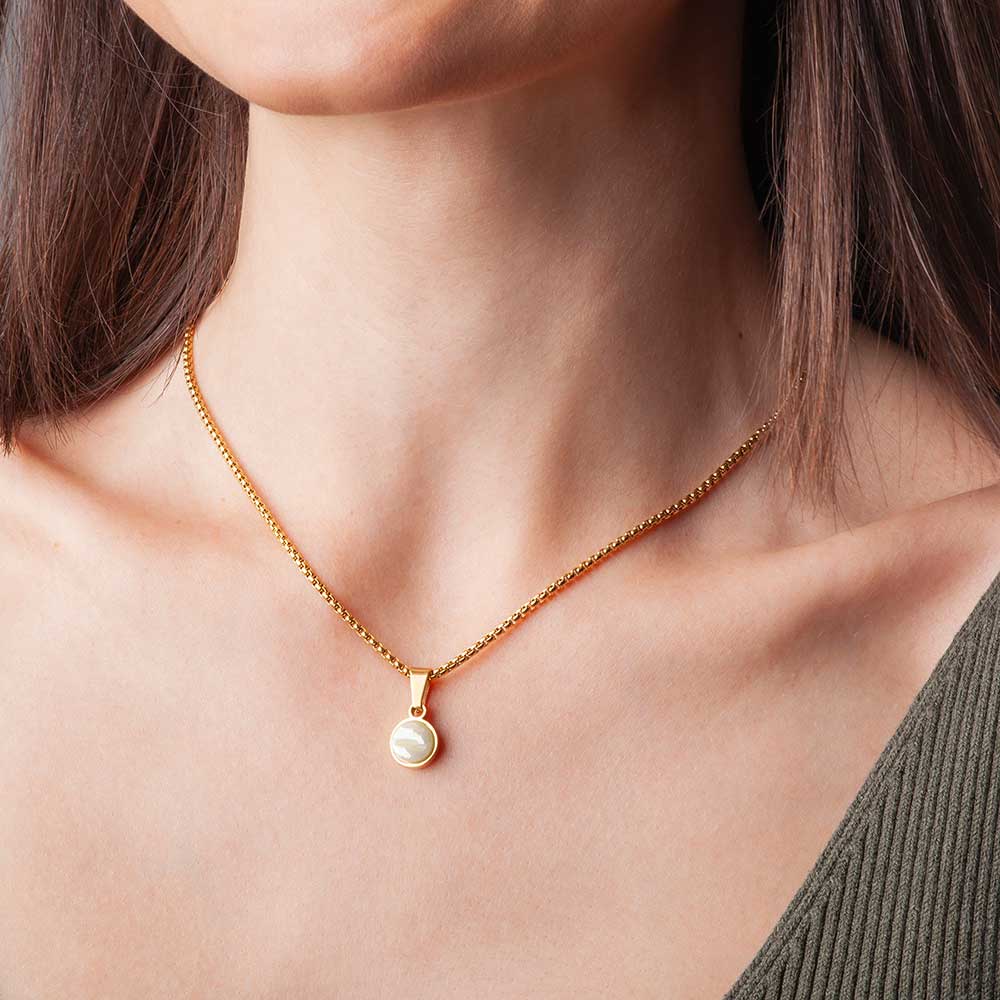 Foto von Kurze Kette mit Anhänger • Mix & Match Halskette