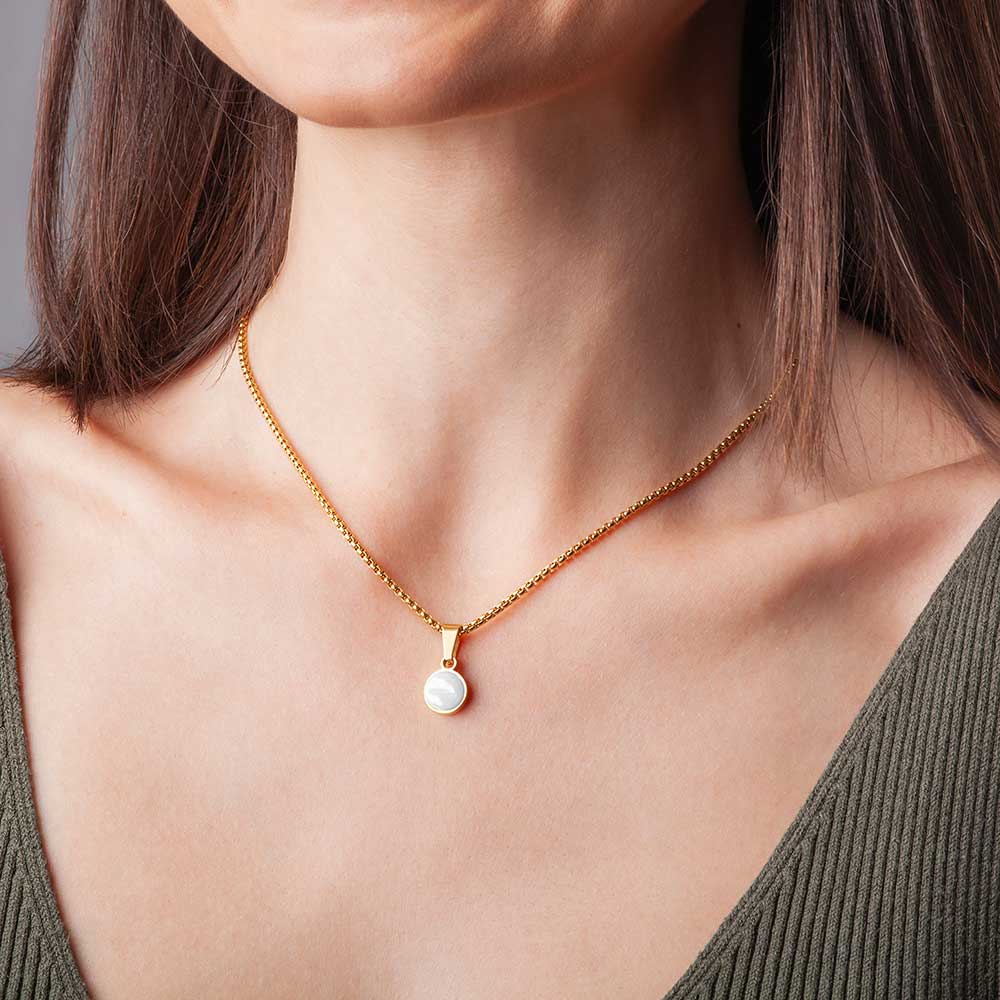 Foto von Kurze Kette mit Anhänger • Mix & Match Halskette