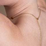 Foto von Kurze Kette mit Plättchen • verstellbar