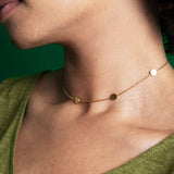 Foto von Kurze Kette mit Plättchen • verstellbar