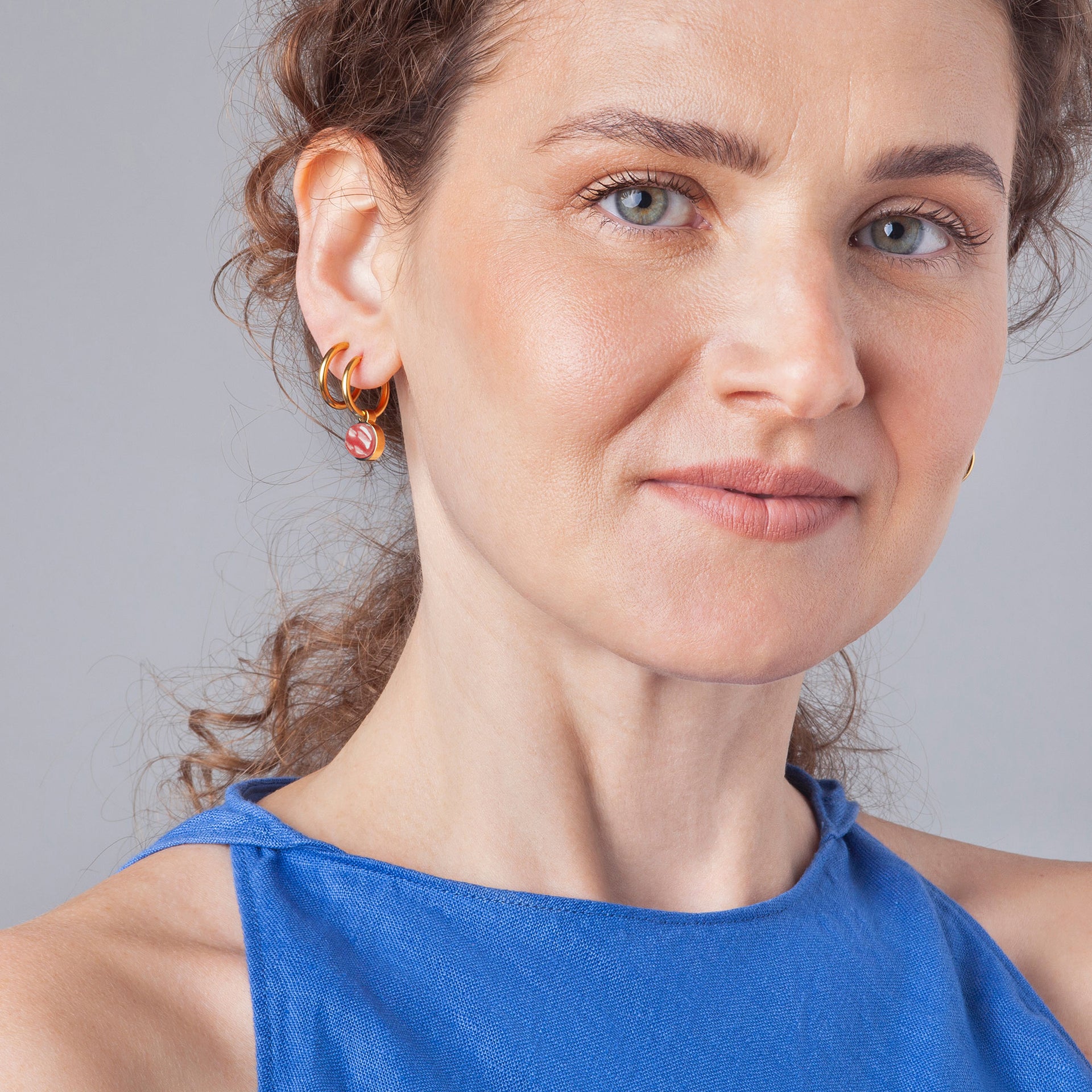 Foto von Hoop earrings with charms • Mix & Match earrings • 16mm