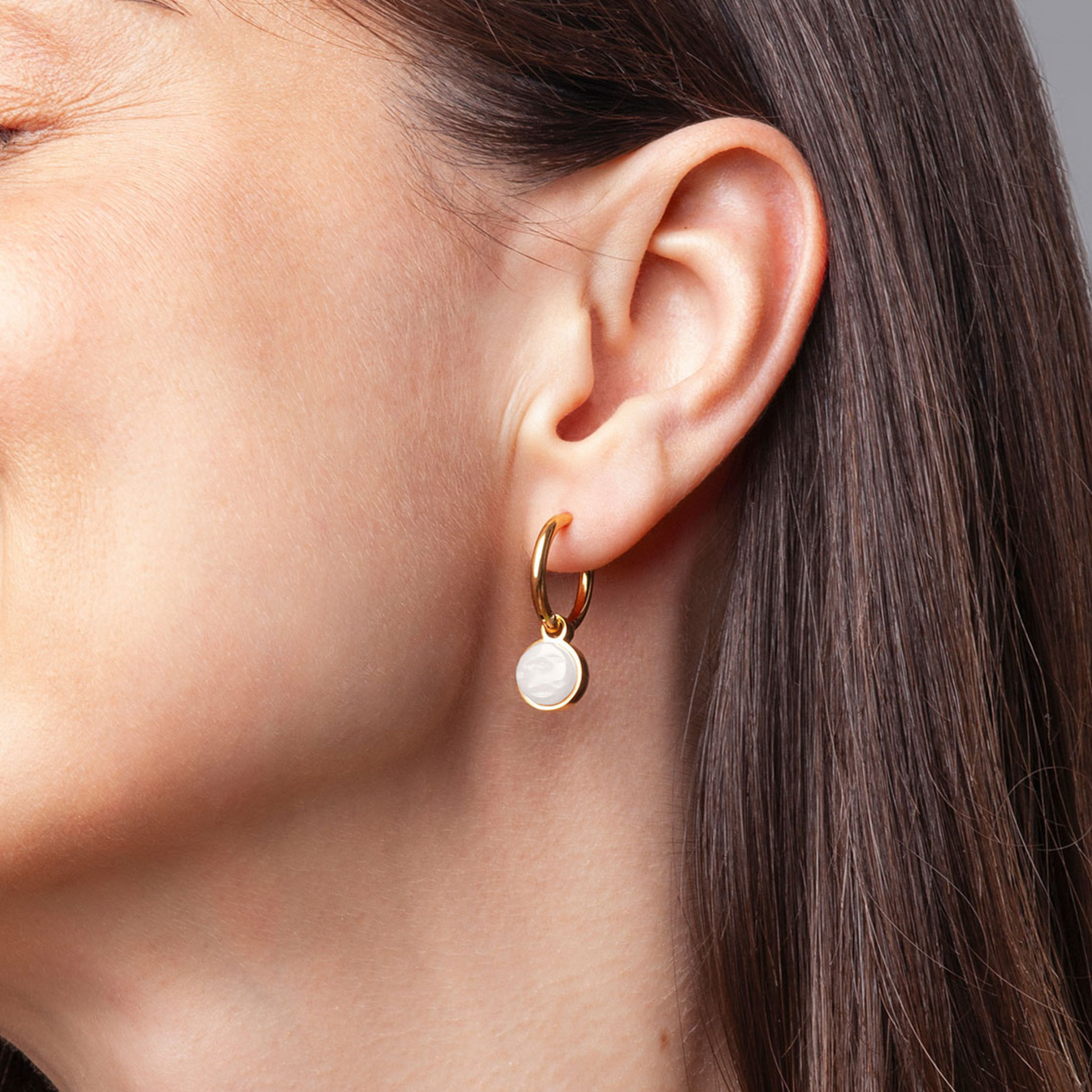 Foto von Hoop earrings with charms • Mix & Match earrings • 16mm