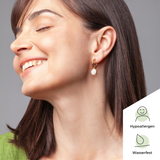 Foto von Hoop clip earrings with pendants • Mix & Match ear clips • 18mm