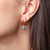 Foto von Hoop earrings with charms • Mix & Match earrings • 16mm