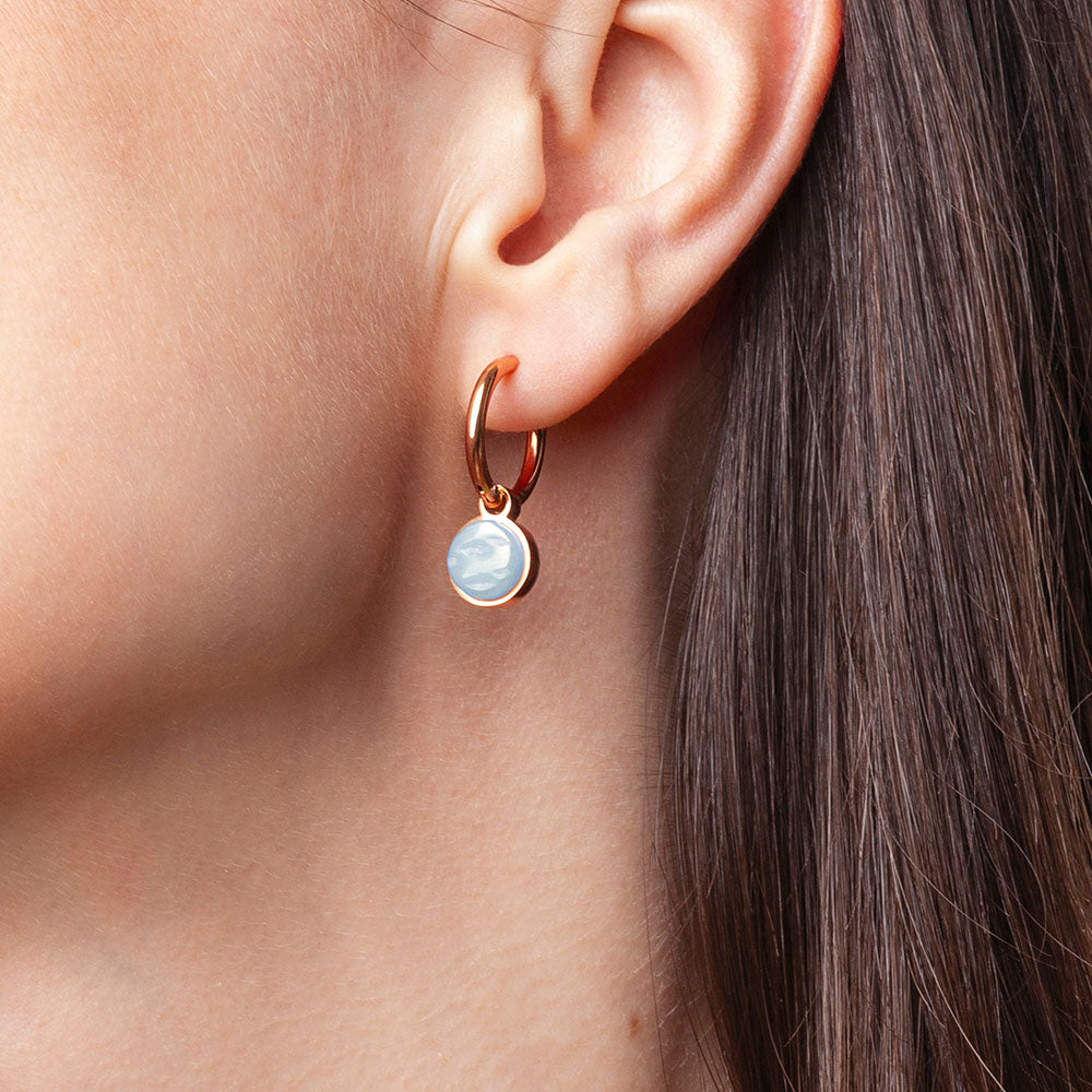 Foto von Hoop earrings with charms • Mix & Match earrings • 16mm