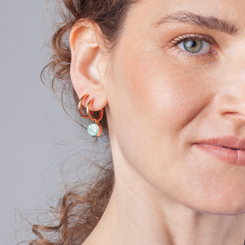 Foto von Hoop earrings with charms • Mix & Match earrings • 16mm