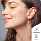 Foto von Hoop clip earrings with pendants • Mix & Match ear clips • 18mm