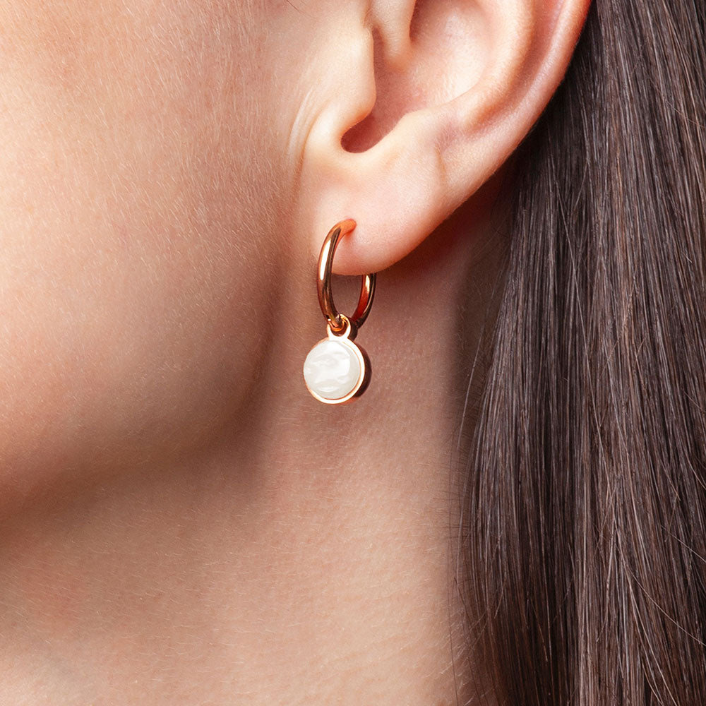 Foto von Hoop earrings with charms • Mix & Match earrings • 16mm