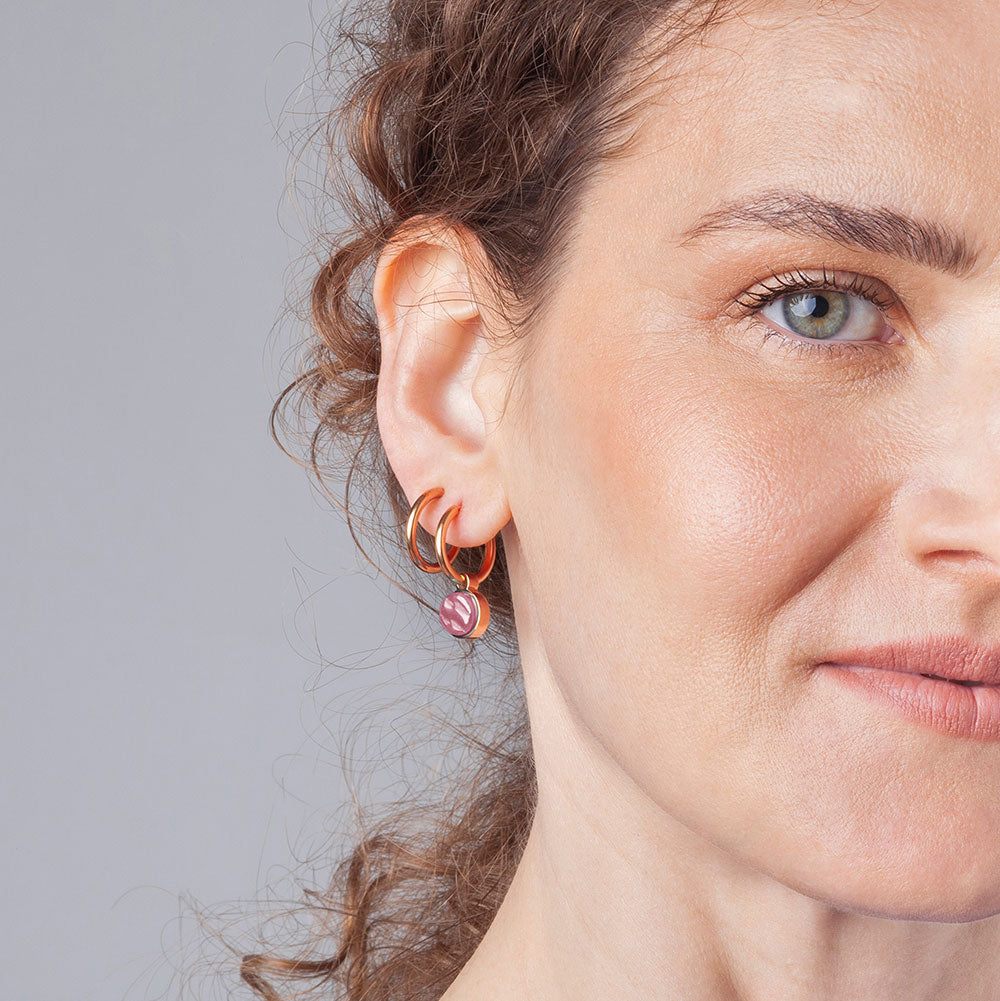 Foto von Hoop earrings with charms • Mix & Match earrings • 16mm