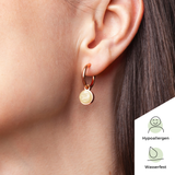 Foto von Hoop clip earrings with pendants • Mix & Match ear clips • 18mm