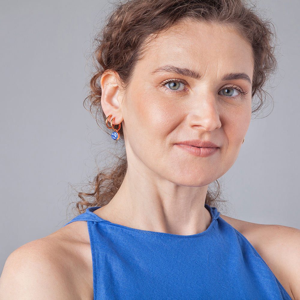 Foto von Hoop earrings with charms • Mix & Match earrings • 16mm